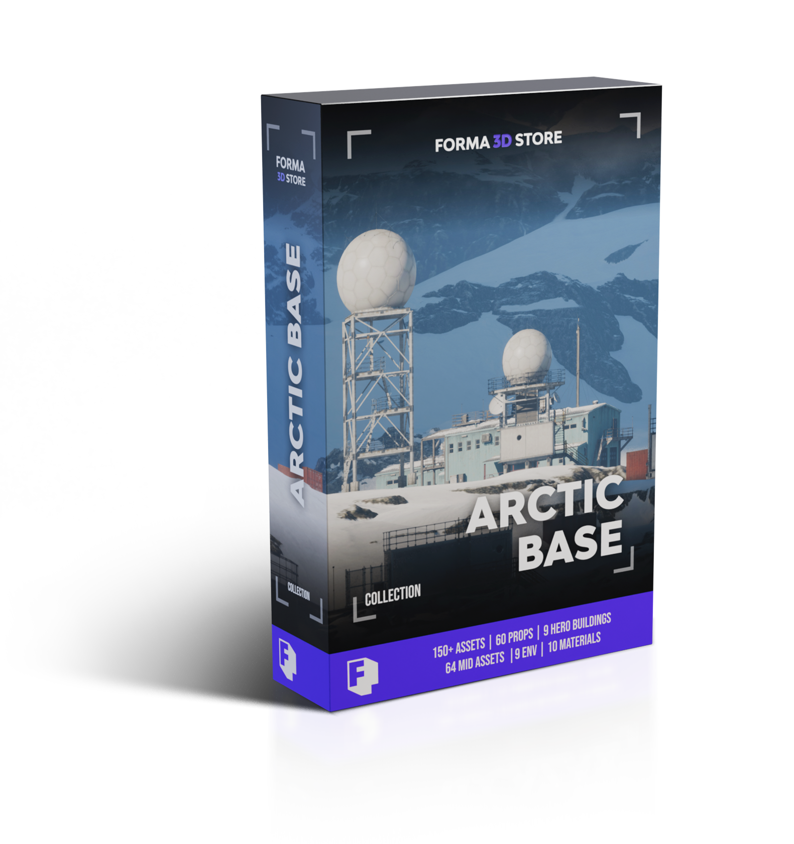 Arctic Base — 150+ Handcrafted 3D Assets · Forma 3D Store
